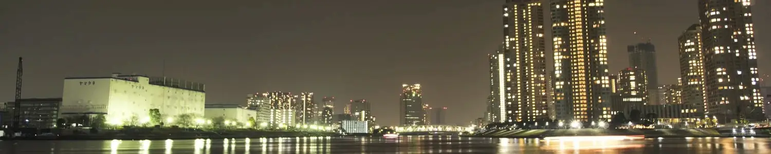 地域の夜景のフリー写真素材