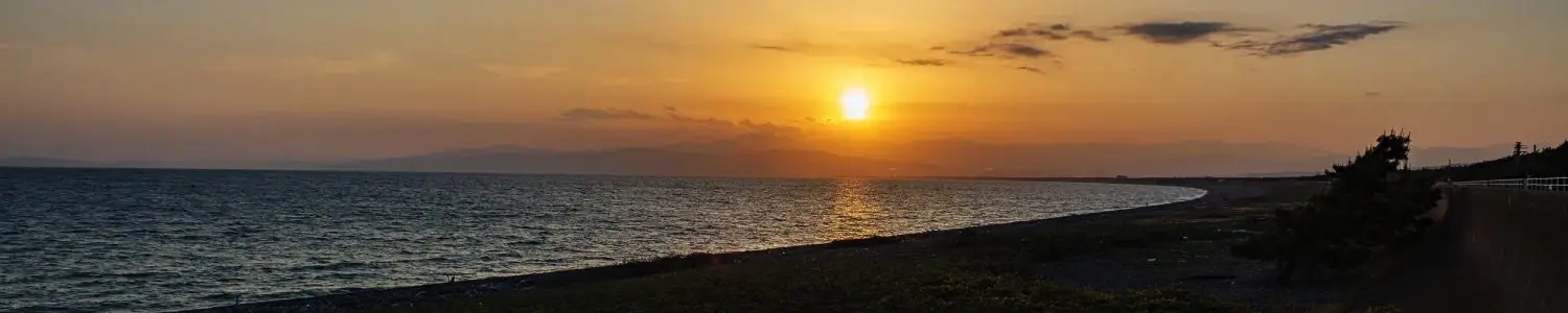 夕日のフリー写真素材